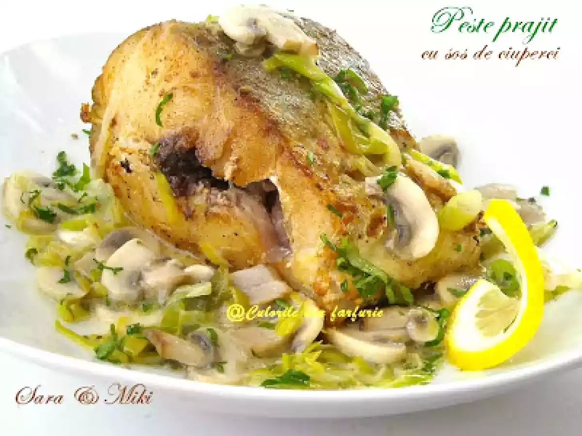 Peste prajit cu sos de ciuperci - poza 3