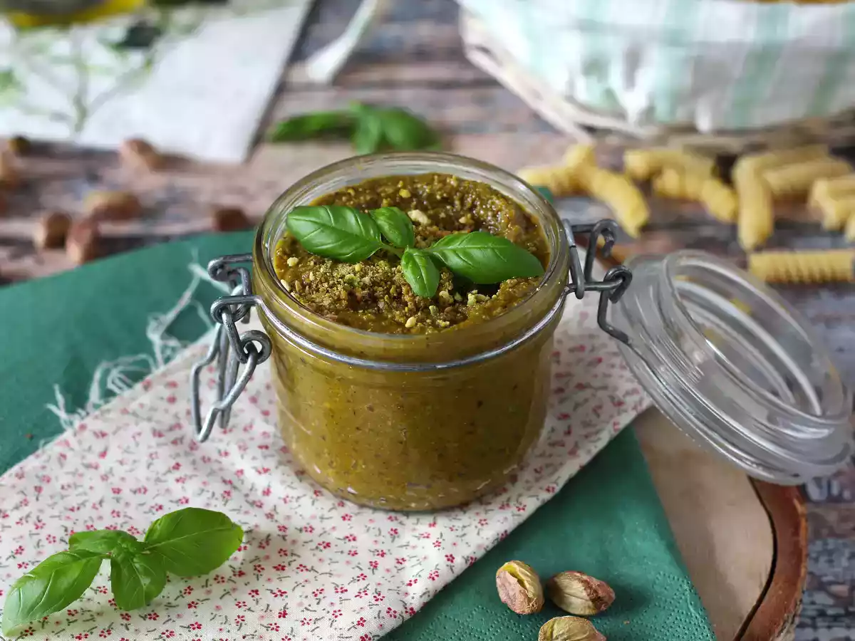 Pesto de fistic, sos ușor și gustos - poza 3