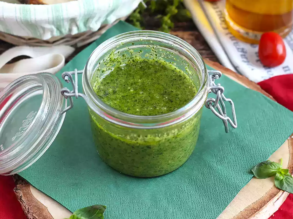 Pesto verde - pesto alla genovese - poza 5