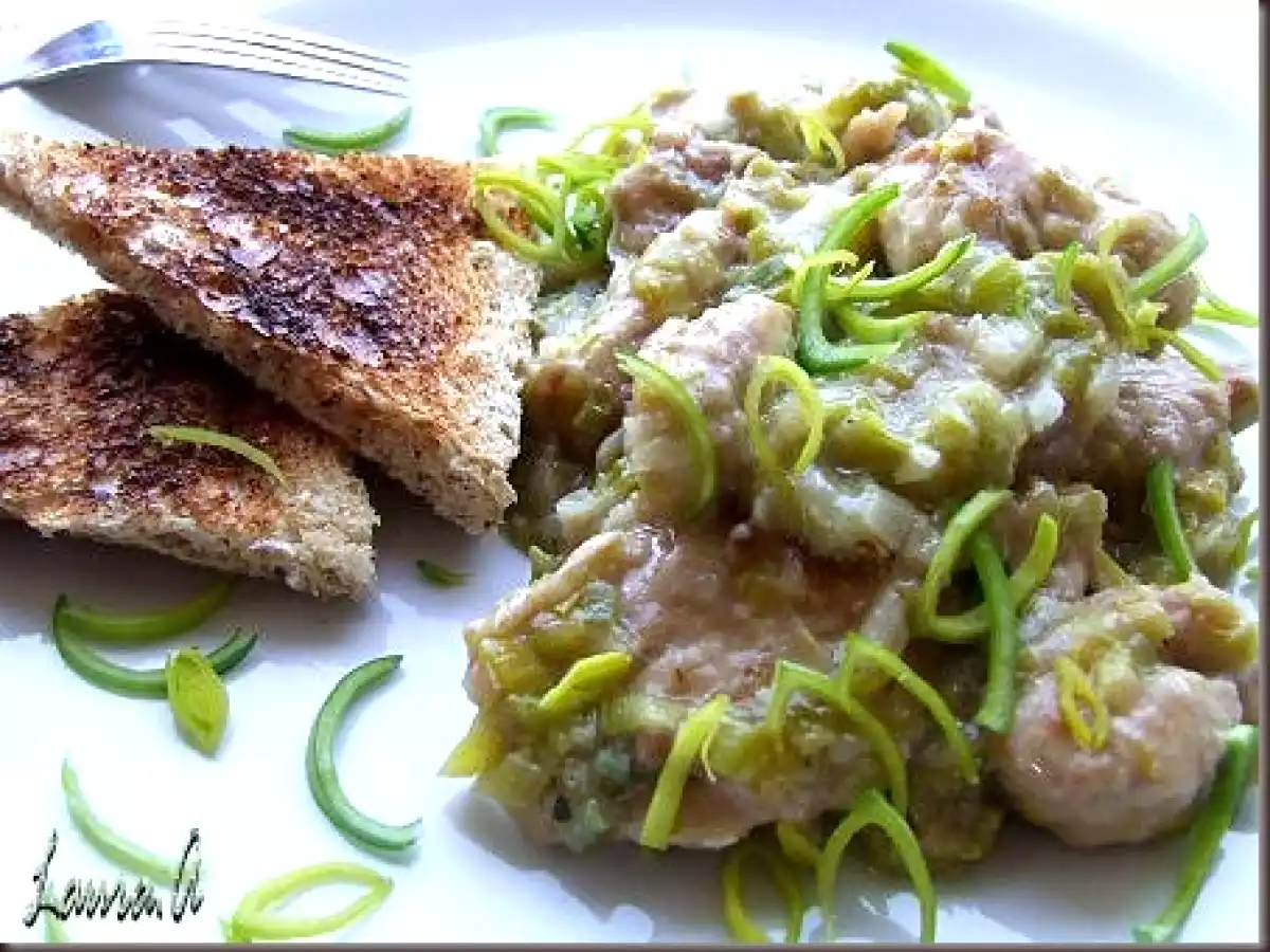 Piept de curcan cu praz