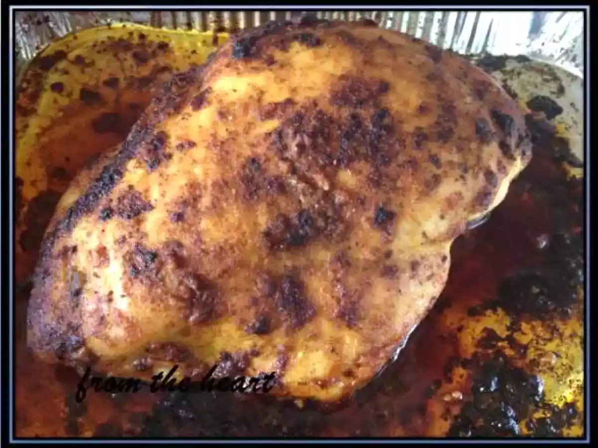 Piept de curcan la cuptor cu mustar