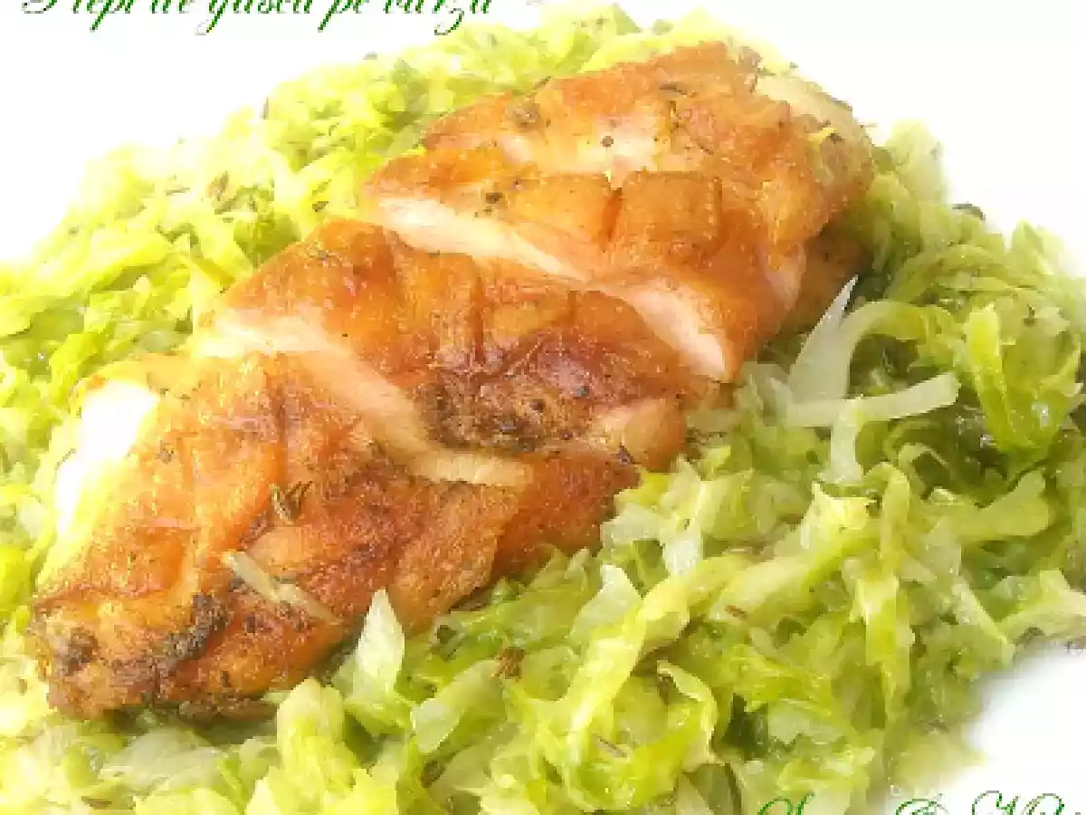 Piept de gasca pe varza dulce - poza 2