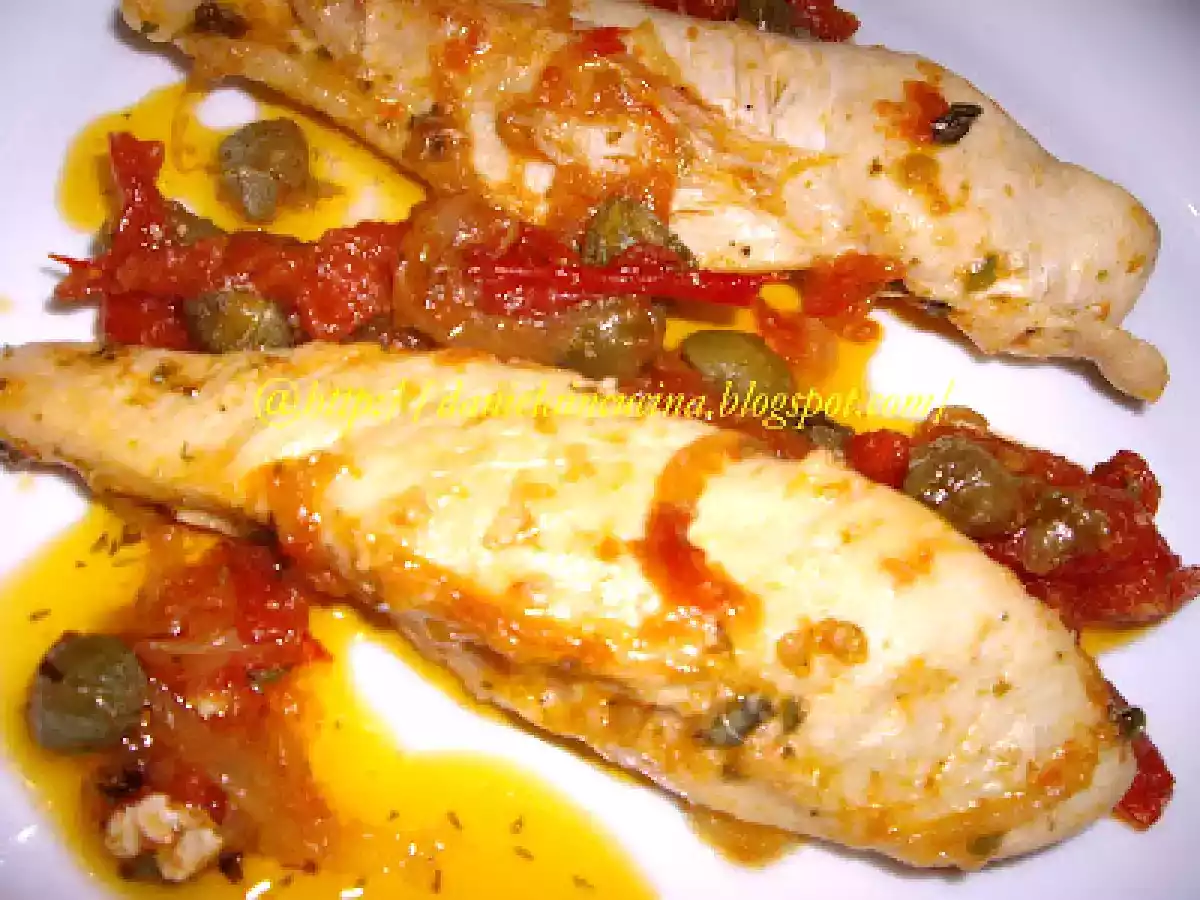 Piept de pui alla pizzaiola/Petto di pollo alla pizzaiola