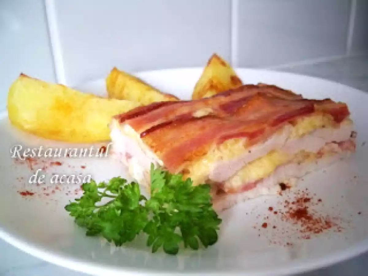 Piept de pui cu bacon si branza Edam - poza 2