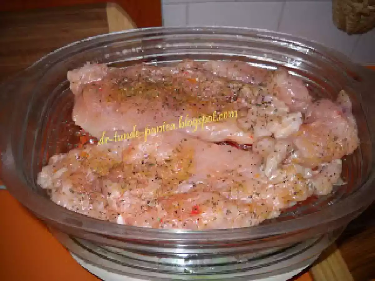 Piept de pui cu legume gatite la steamer (aparat de gatit cu aburi) - poza 2