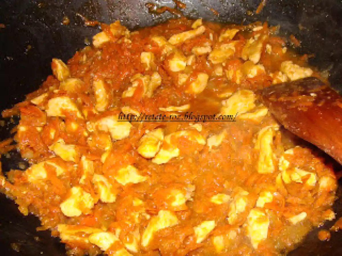 Piept de pui cu legume in wok - poza 4