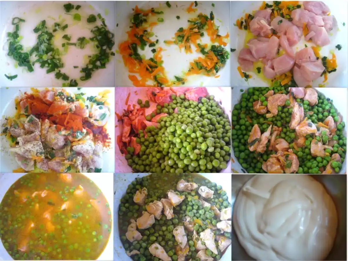 Piept de pui cu mazare - poza 2