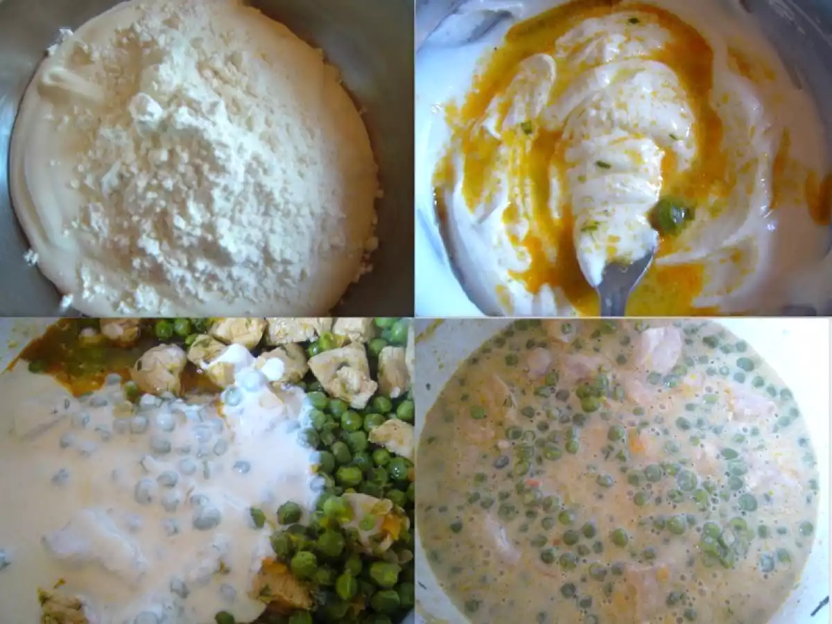 Piept de pui cu mazare - poza 3