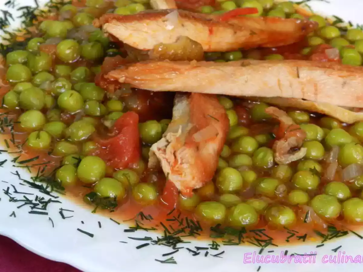 Piept de pui cu mazăre - poza 2