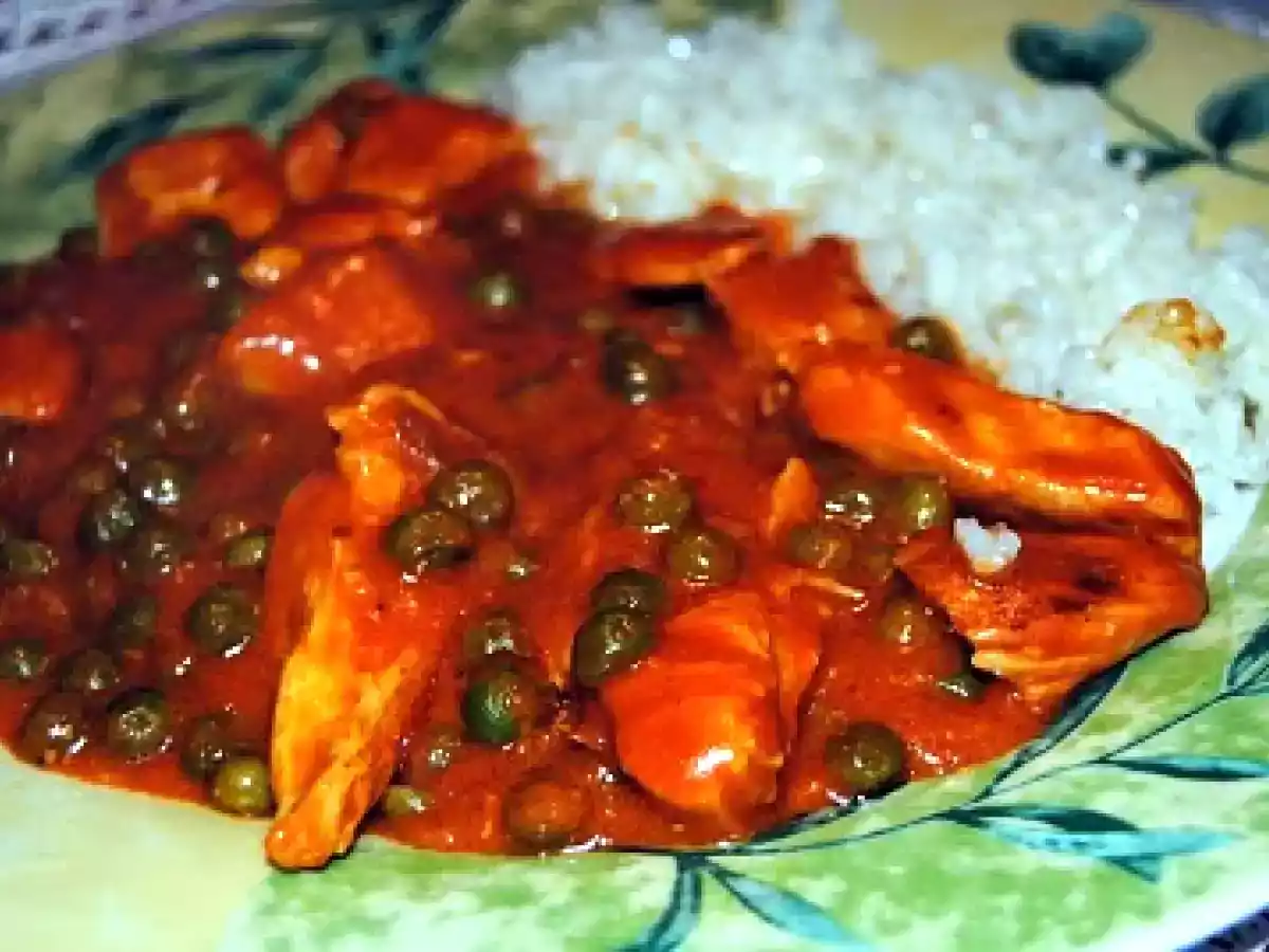 Piept de pui cu mazare si orez - poza 4