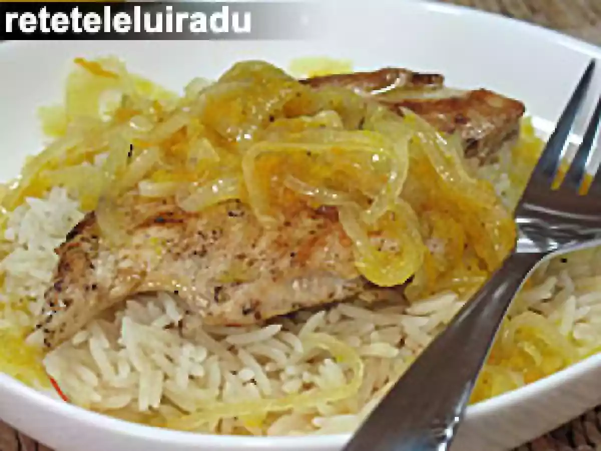 Piept de pui cu sos de citrice si miere