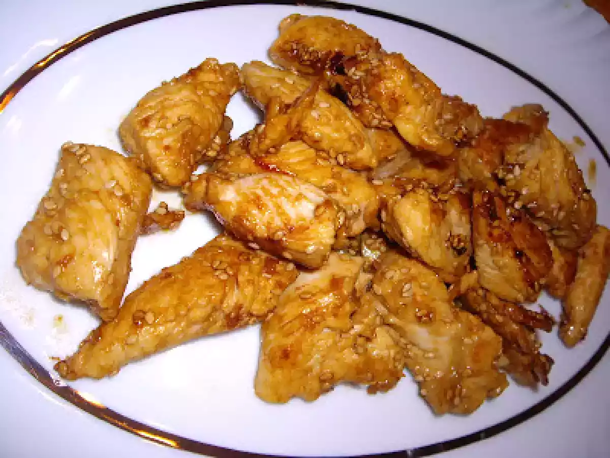 Piept de pui cu sos de soia