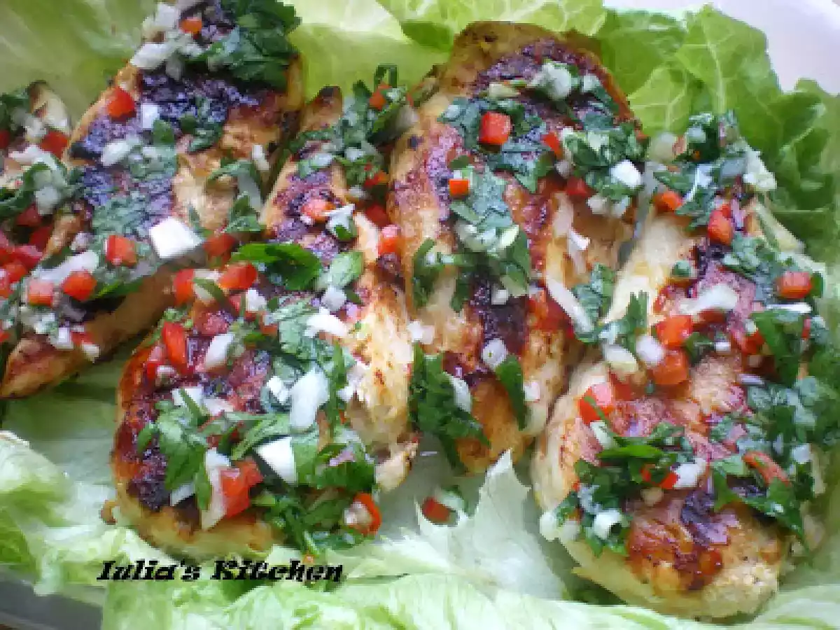 Piept de pui cu sos piri-piri - poza 2