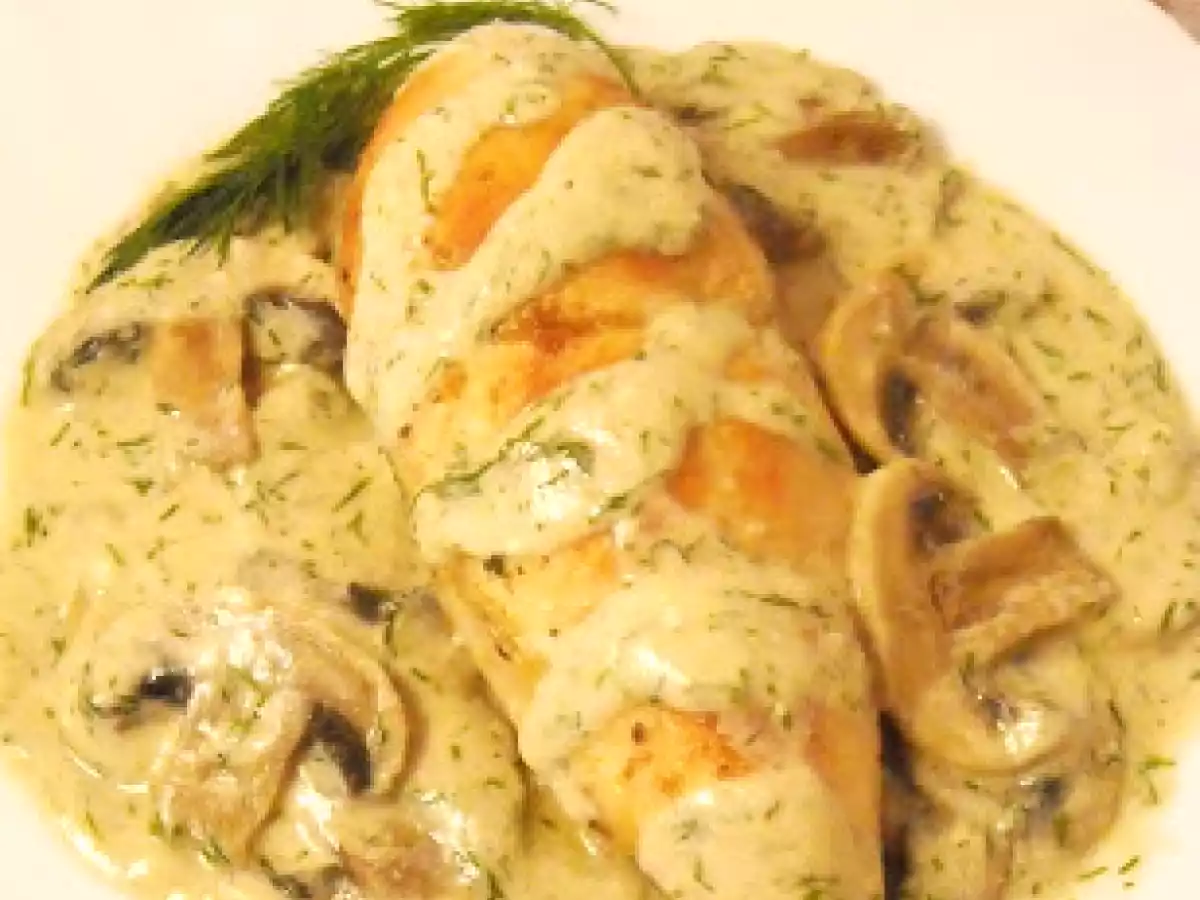 Piept de pui in sos de ciuperci - poza 2