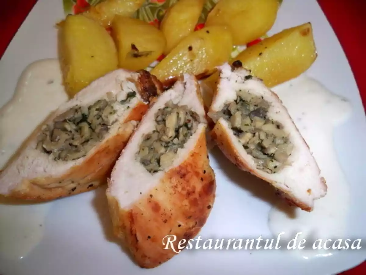 Piept de pui umplut cu ciuperci - poza 2