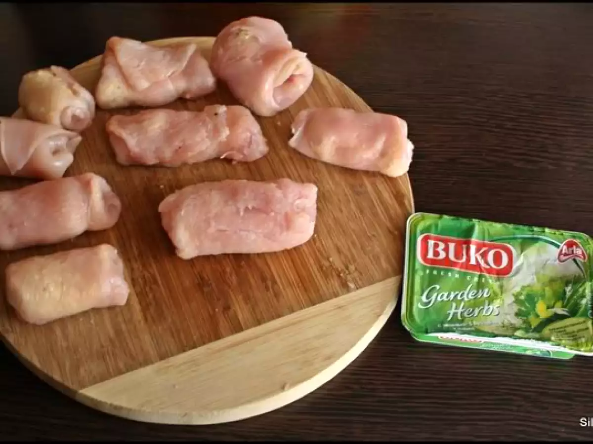 Piept de pui umplut cu crema de branza - poza 5