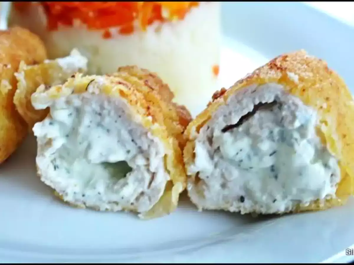 Piept de pui umplut cu crema de branza - poza 9