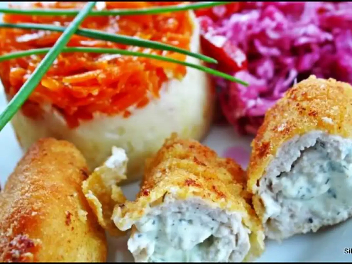 Piept de pui umplut cu crema de branza - poza 10