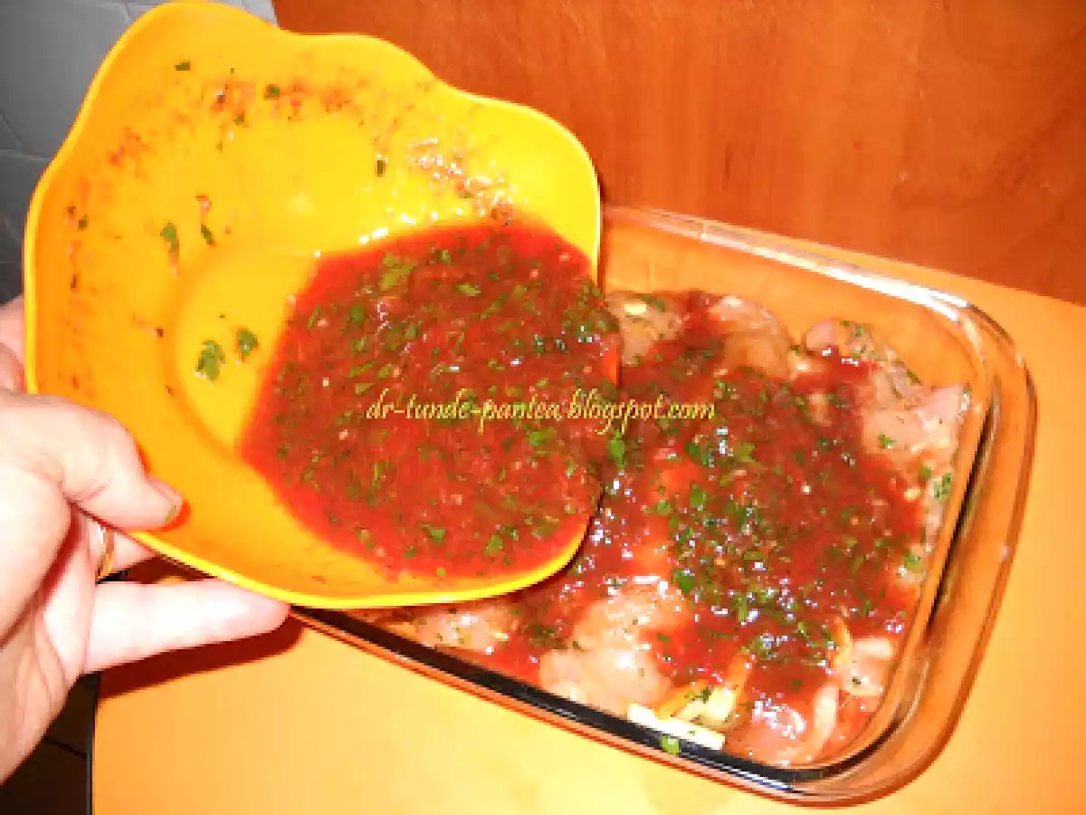 Piept de pui umplut cu legume - poza 6