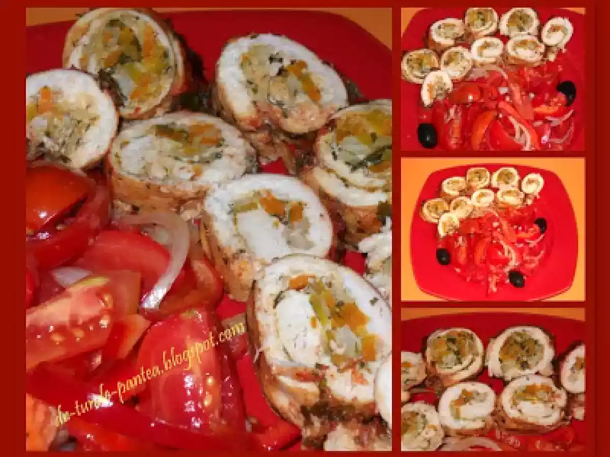 Piept de pui umplut cu legume - poza 7