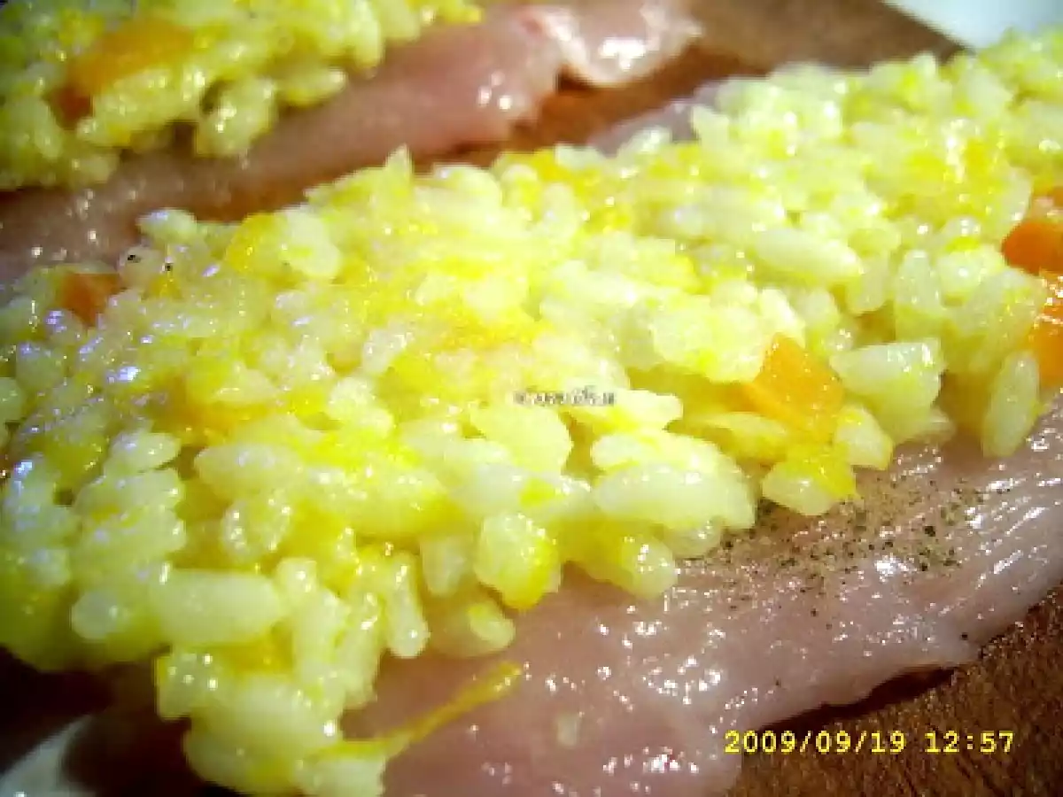 Piept de pui umplut cu orez - poza 4