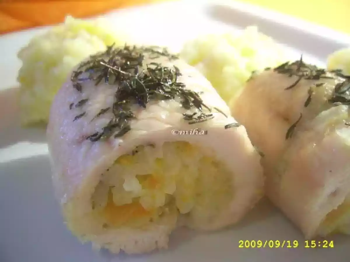 Piept de pui umplut cu orez - poza 6