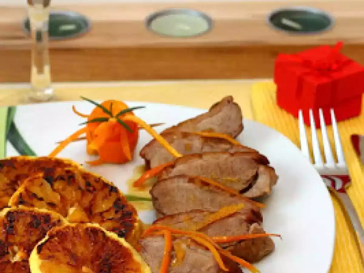 Piept de rata cu portocale