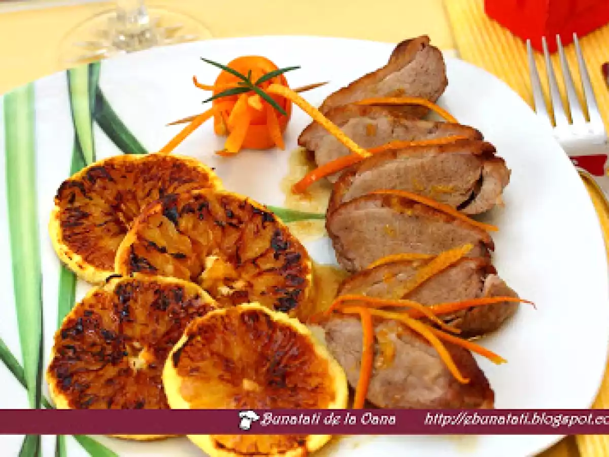 Piept de rata cu portocale - poza 2