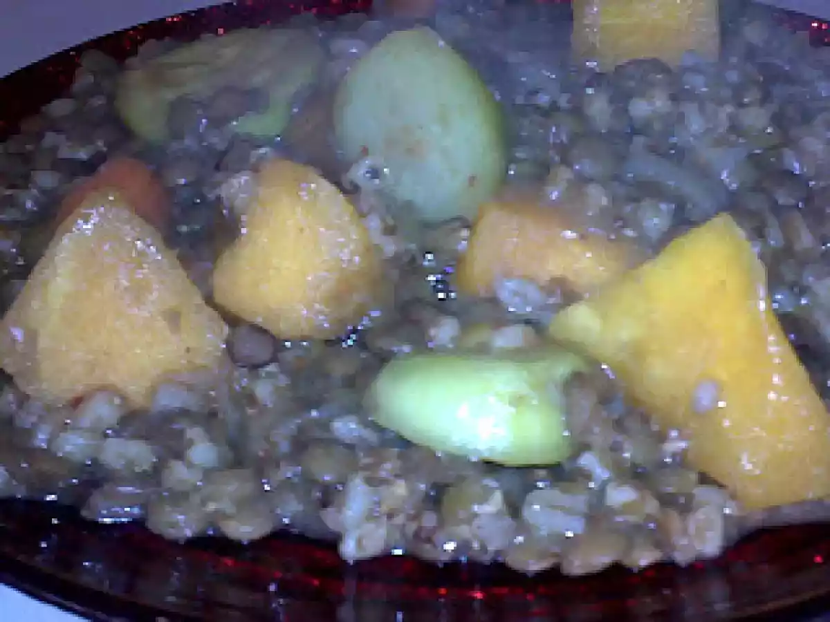 Pilaf de linte si bulgur cu dovlecei - poza 3