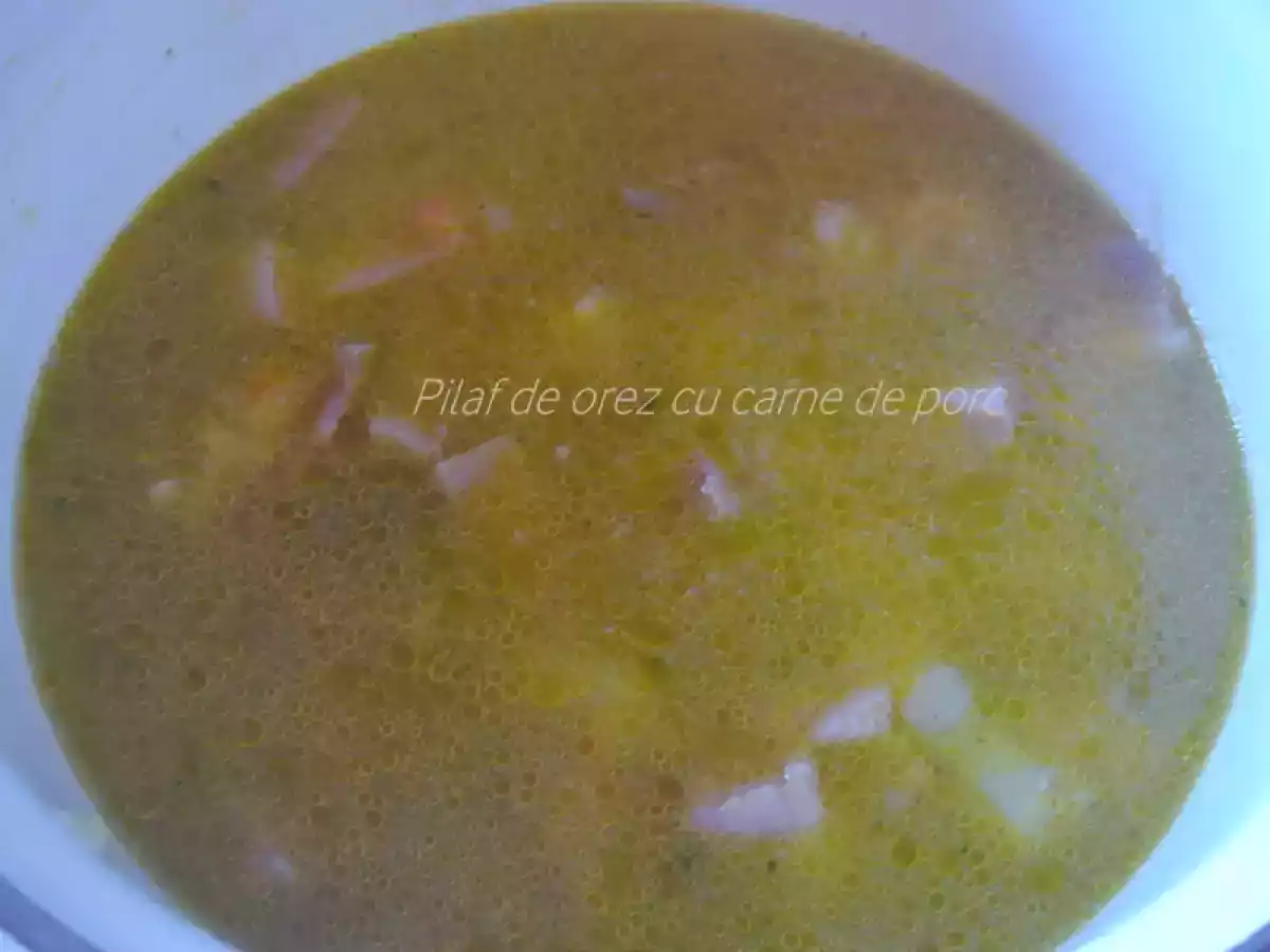 Pilaf de orez cu carne de porc - poza 5