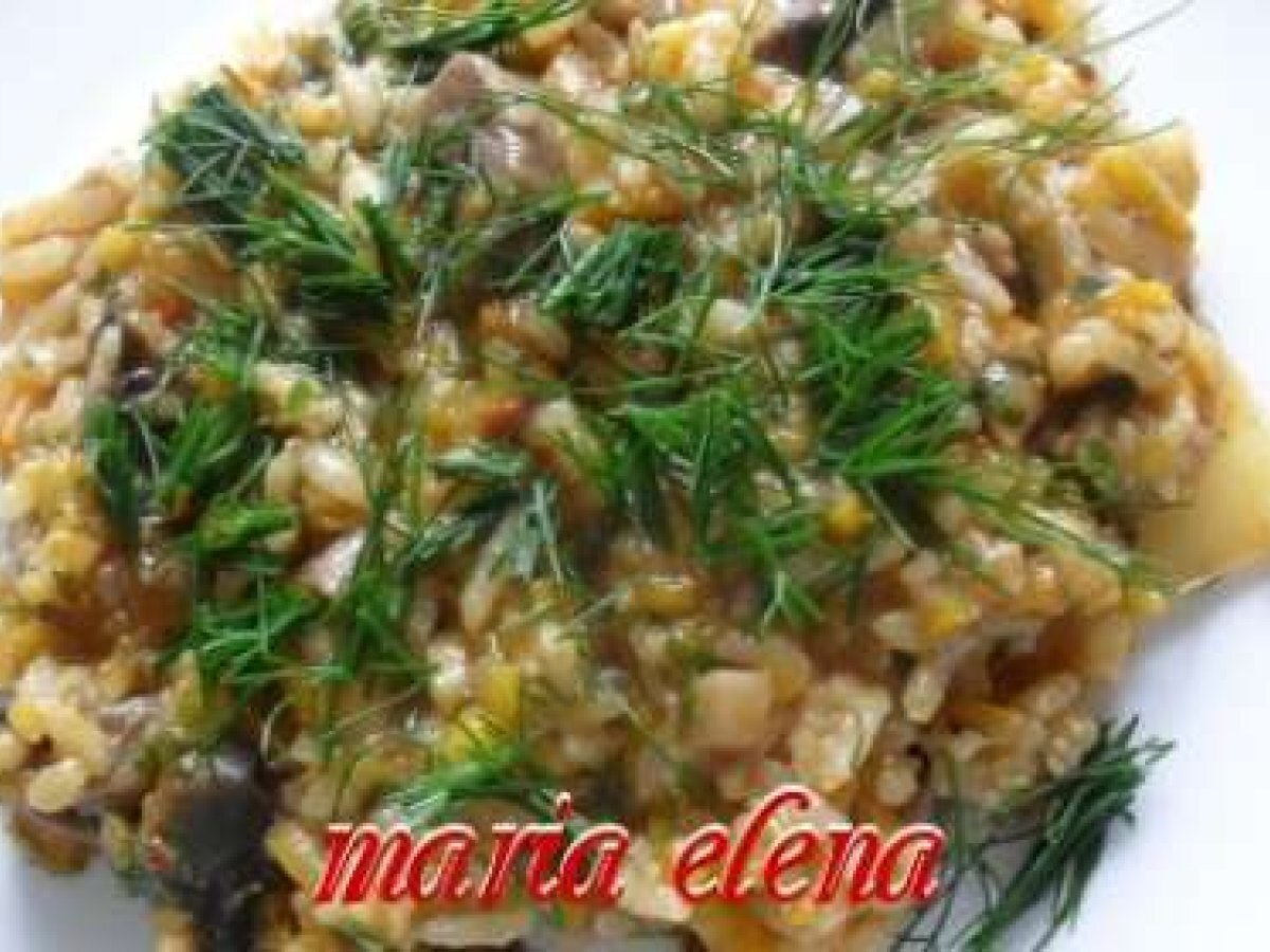 Pilaf de orez cu ciuperci Rețetă Petitchef