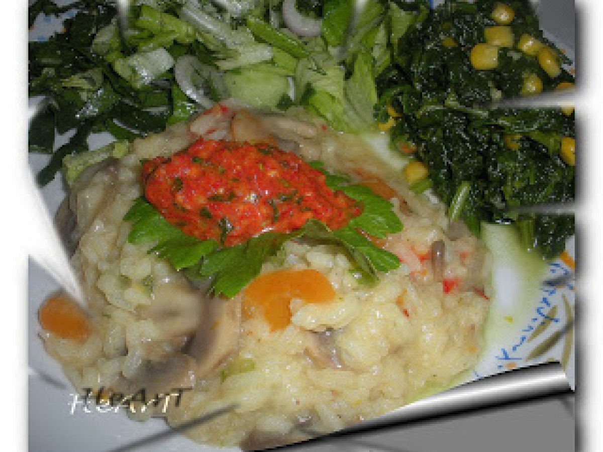 Pilaf de orez cu ciuperci Rețetă Petitchef