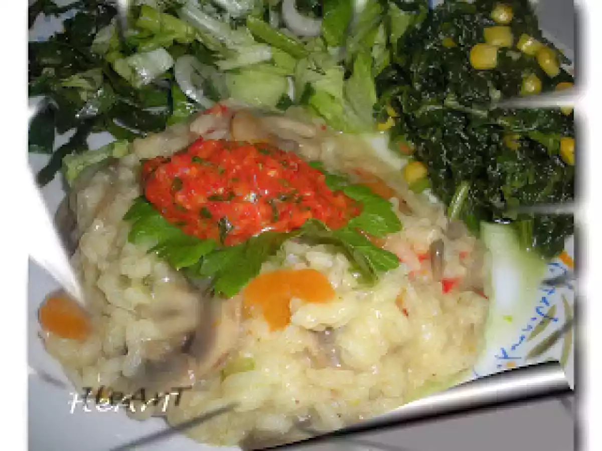 PILAF DE OREZ CU CIUPERCI