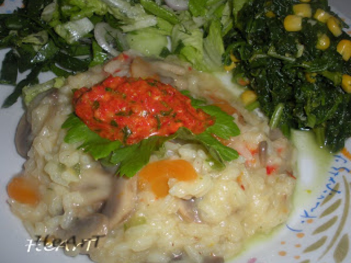 Pilaf de orez cu ciuperci Rețetă Petitchef