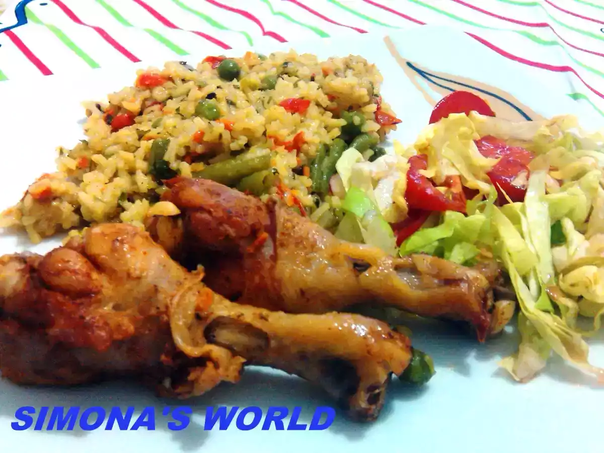 Pilaf la cuptor cu copanele