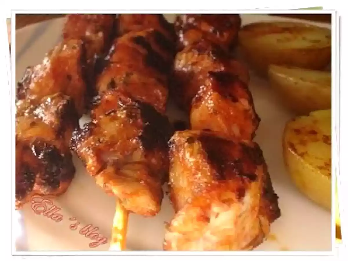 Pinchos morunos (Frigarui de porc marinate) - poza 8