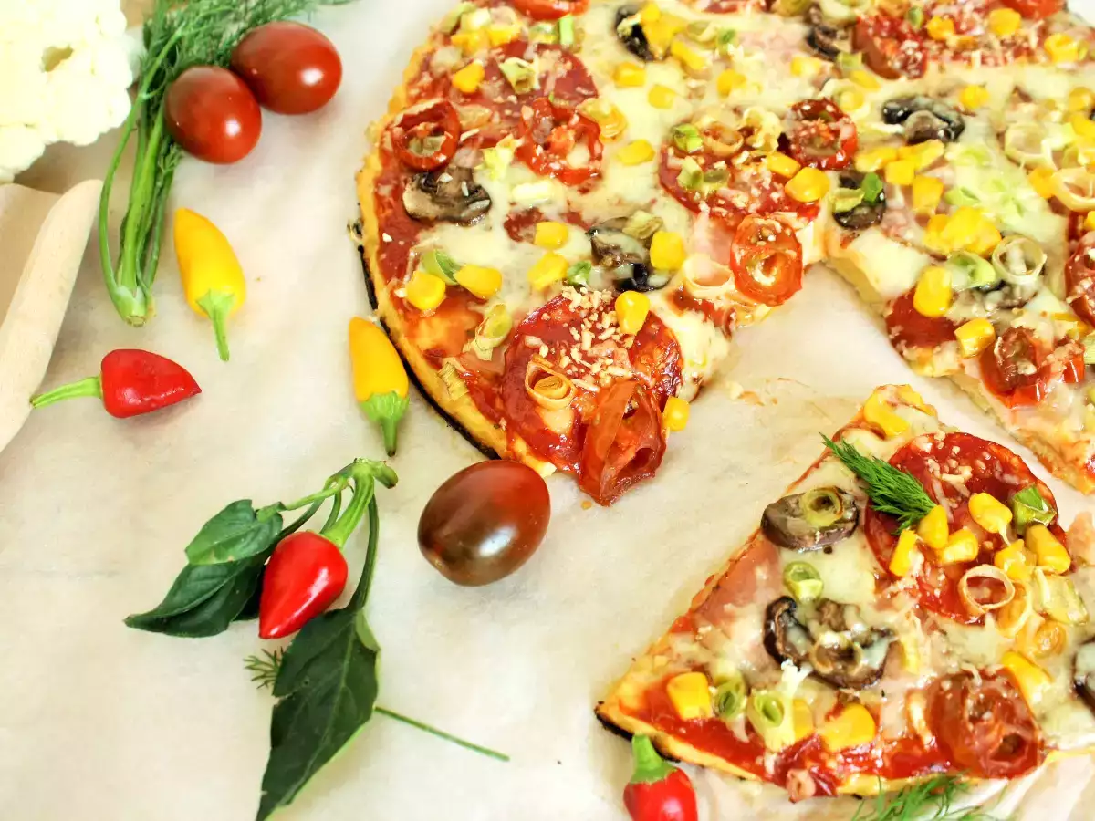 Pizza cu Blat de Conopida - poza 2