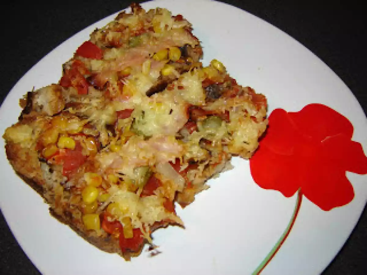 Pizza cu blat de paine - poza 4