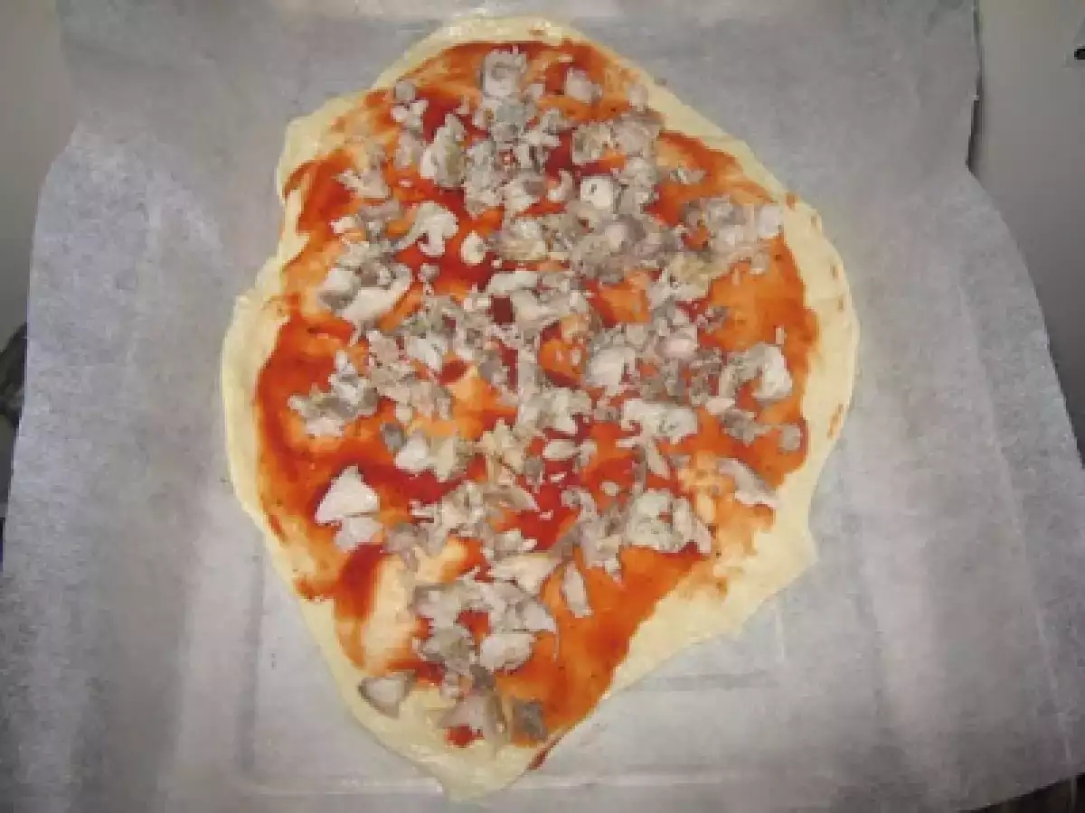 Pizza cu peste, avocado si kiwi - poza 3