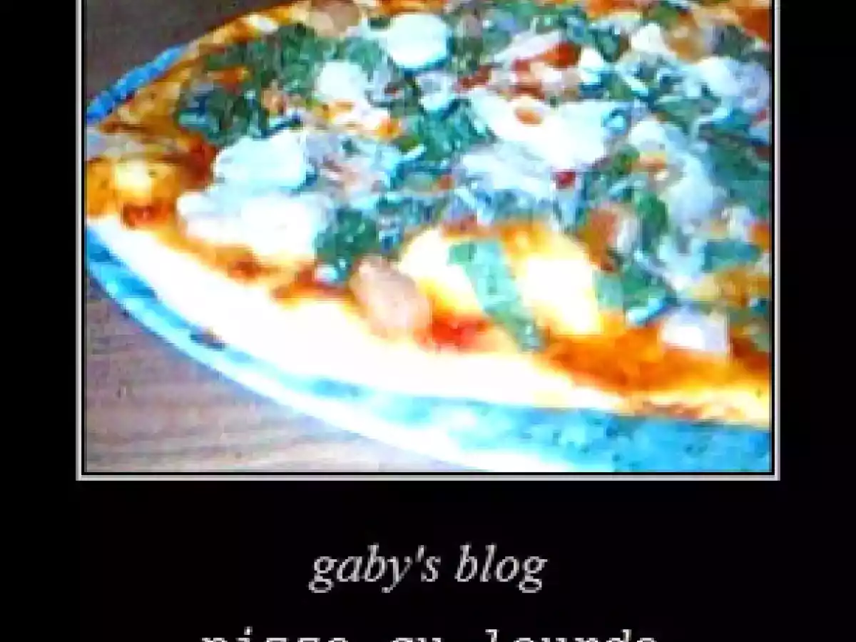 Pizza cu smantana si leurda - poza 2