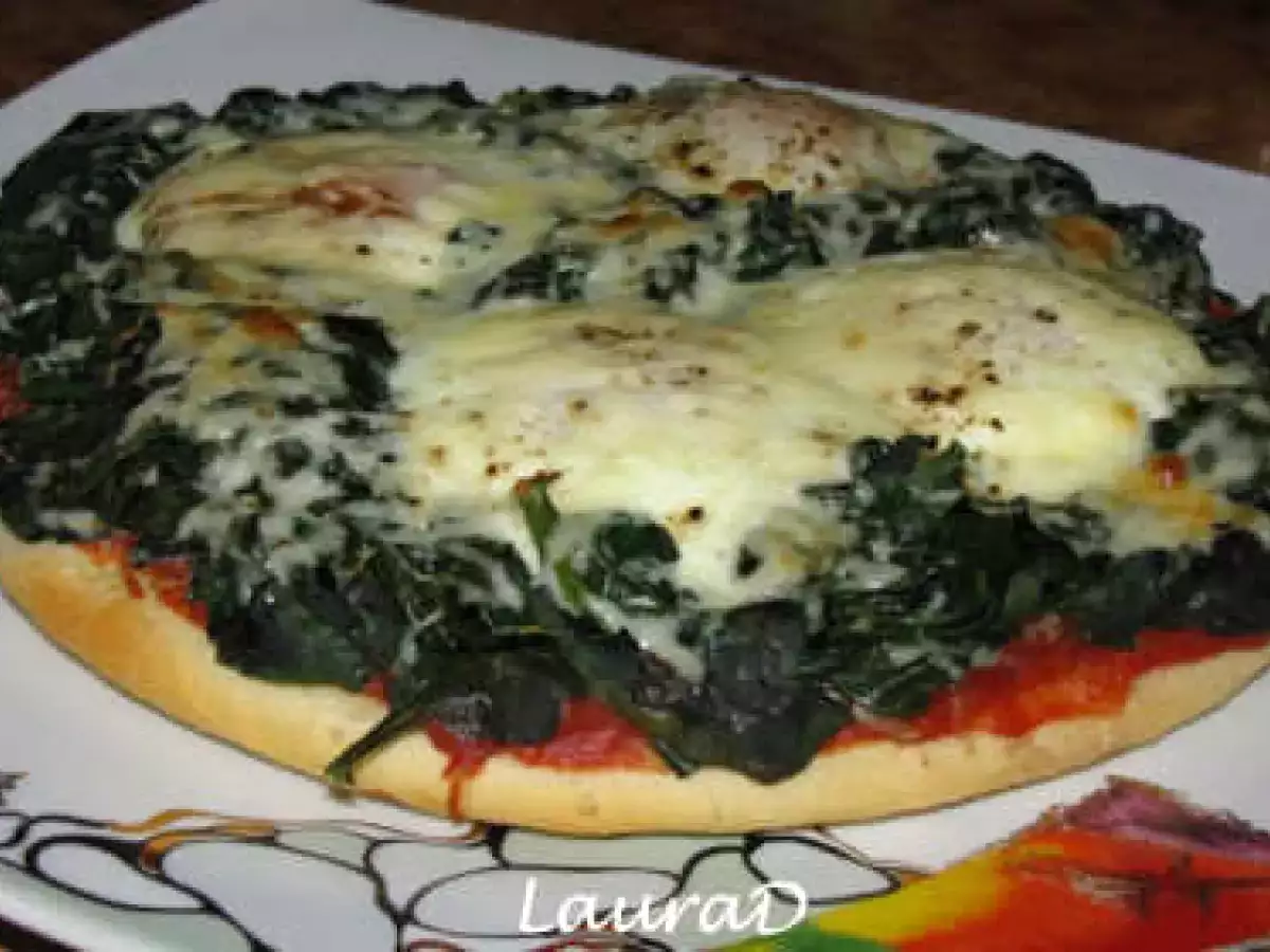 Pizza cu spanac si ou - poza 2