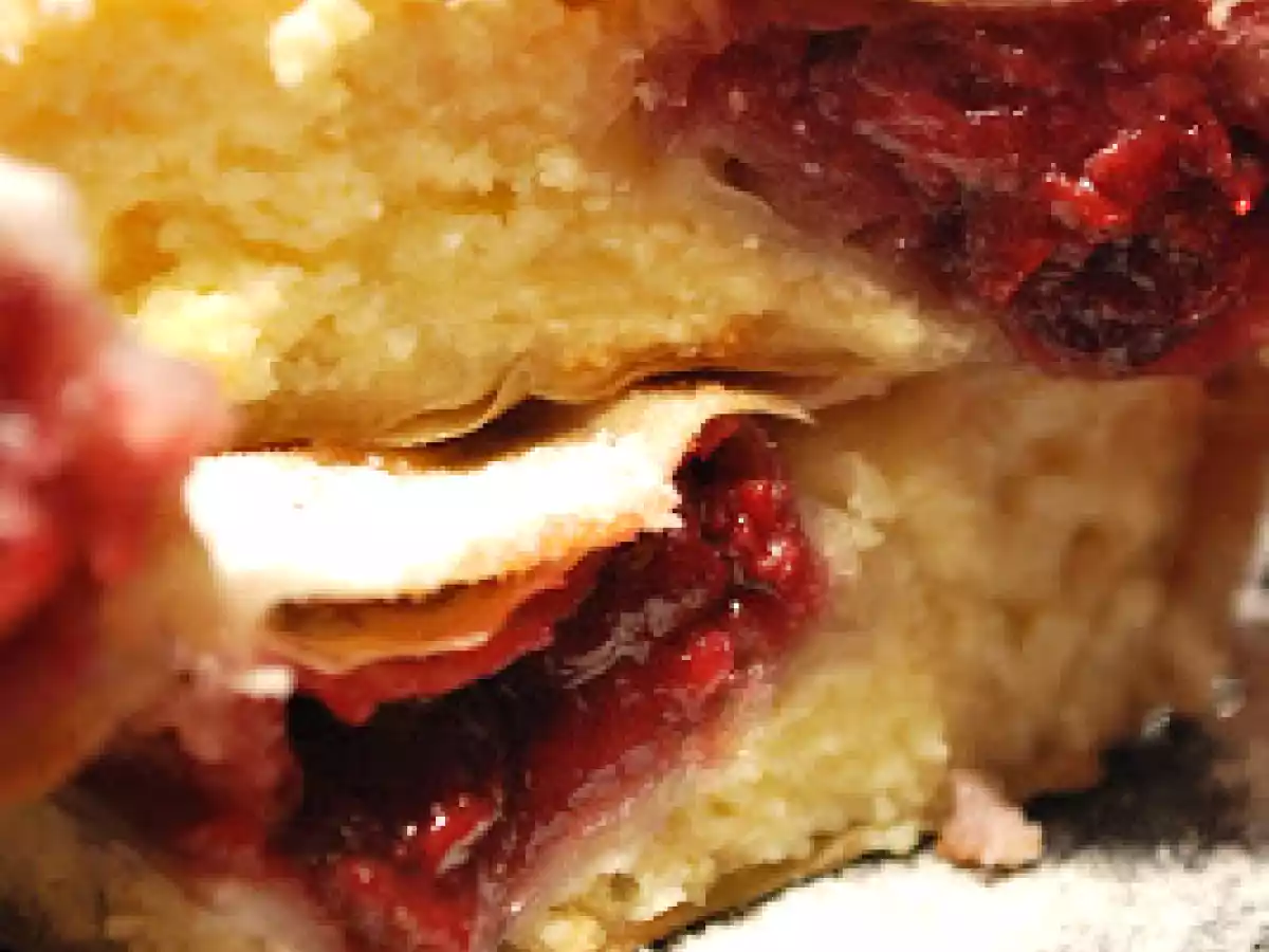 Placinta cu branza dulce si visine - poza 15