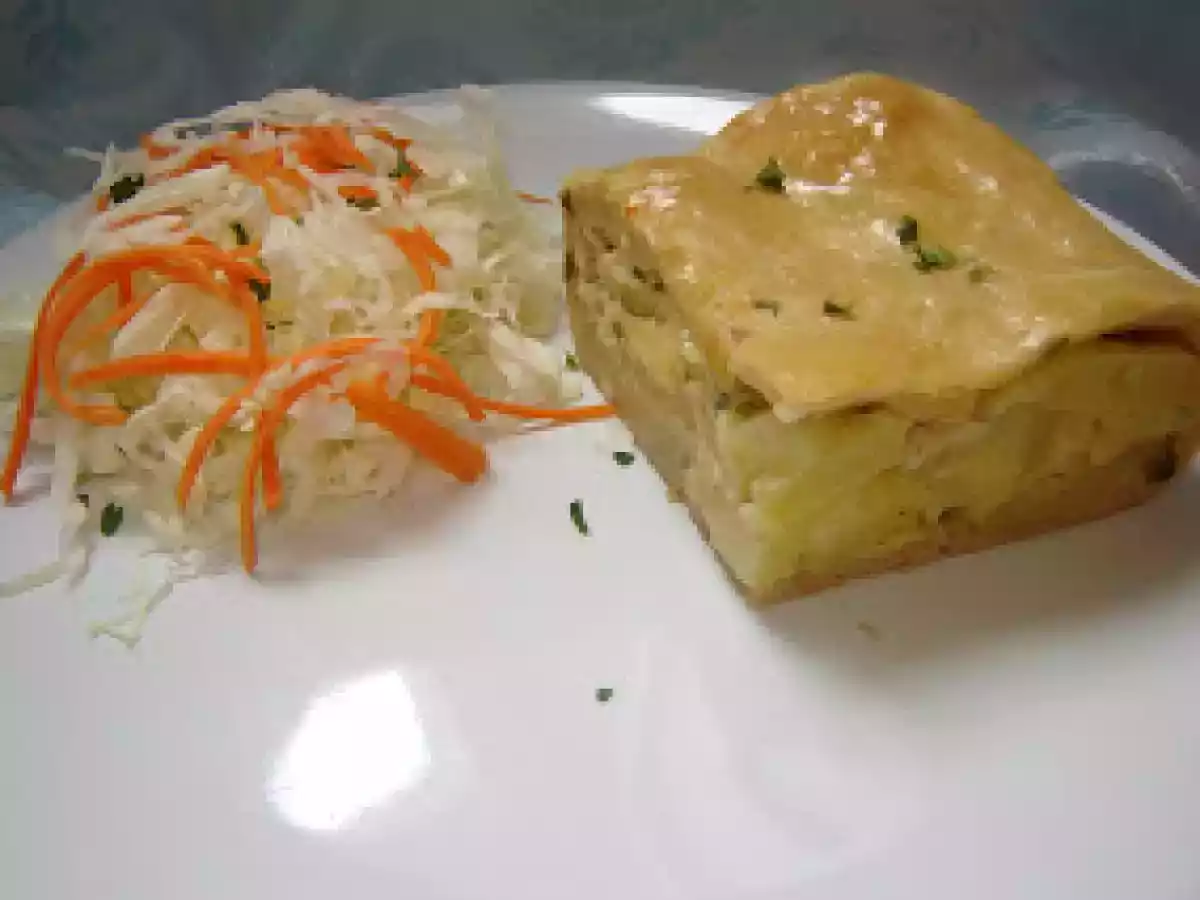 Placinta cu cartofi si smantana