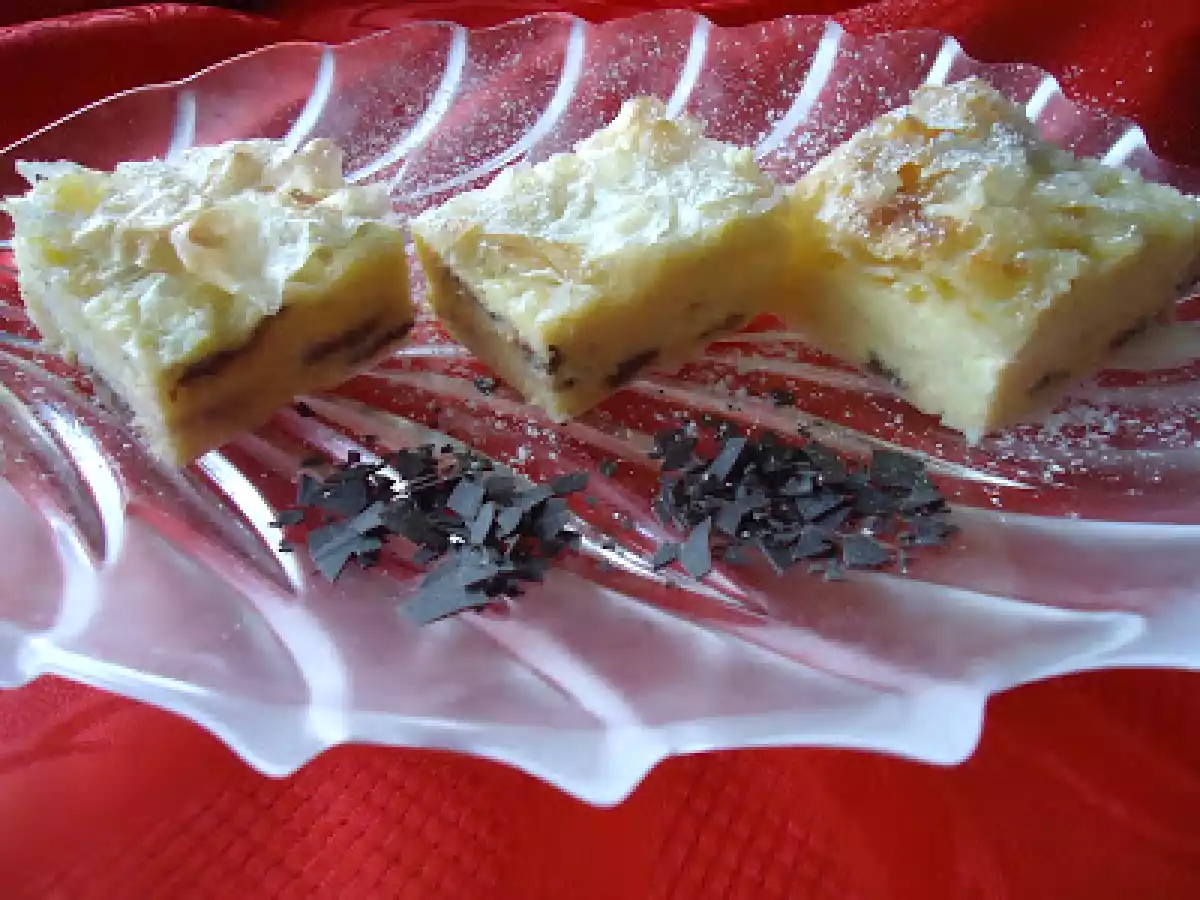 Placinta cu mascarpone, ricotta si ciocolata