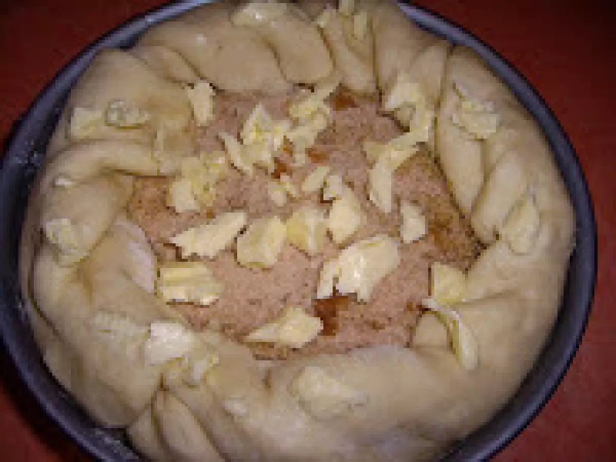 Placinta cu mere si miere/Torta di mele al miele