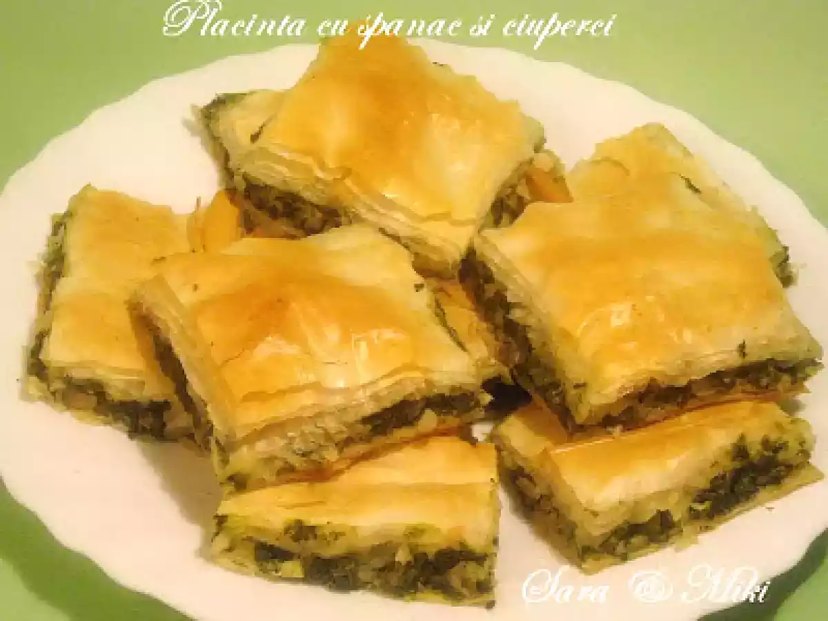 Placinta cu spanac si ciuperci - poza 3