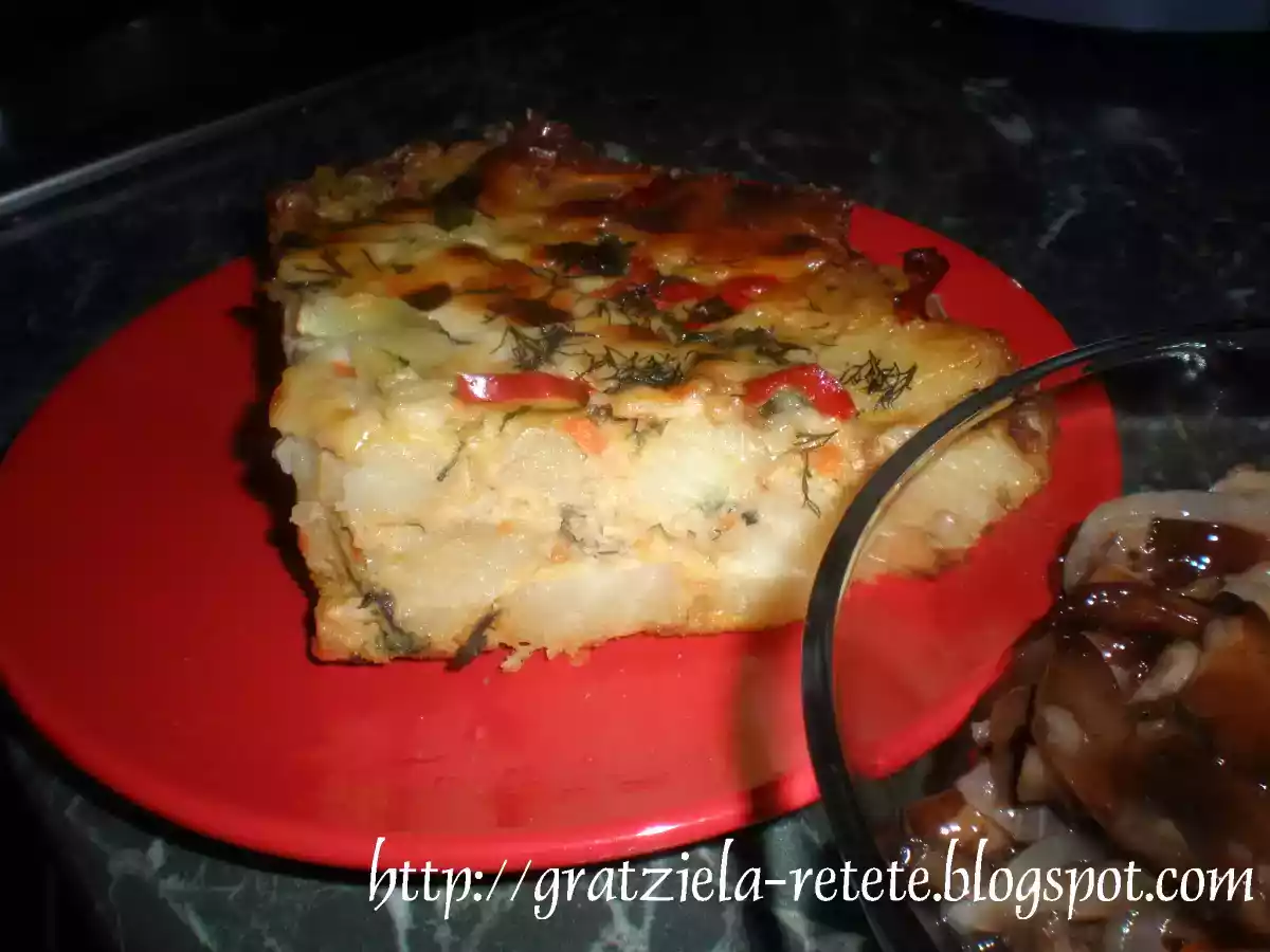 placinta de cartofi fara aluat