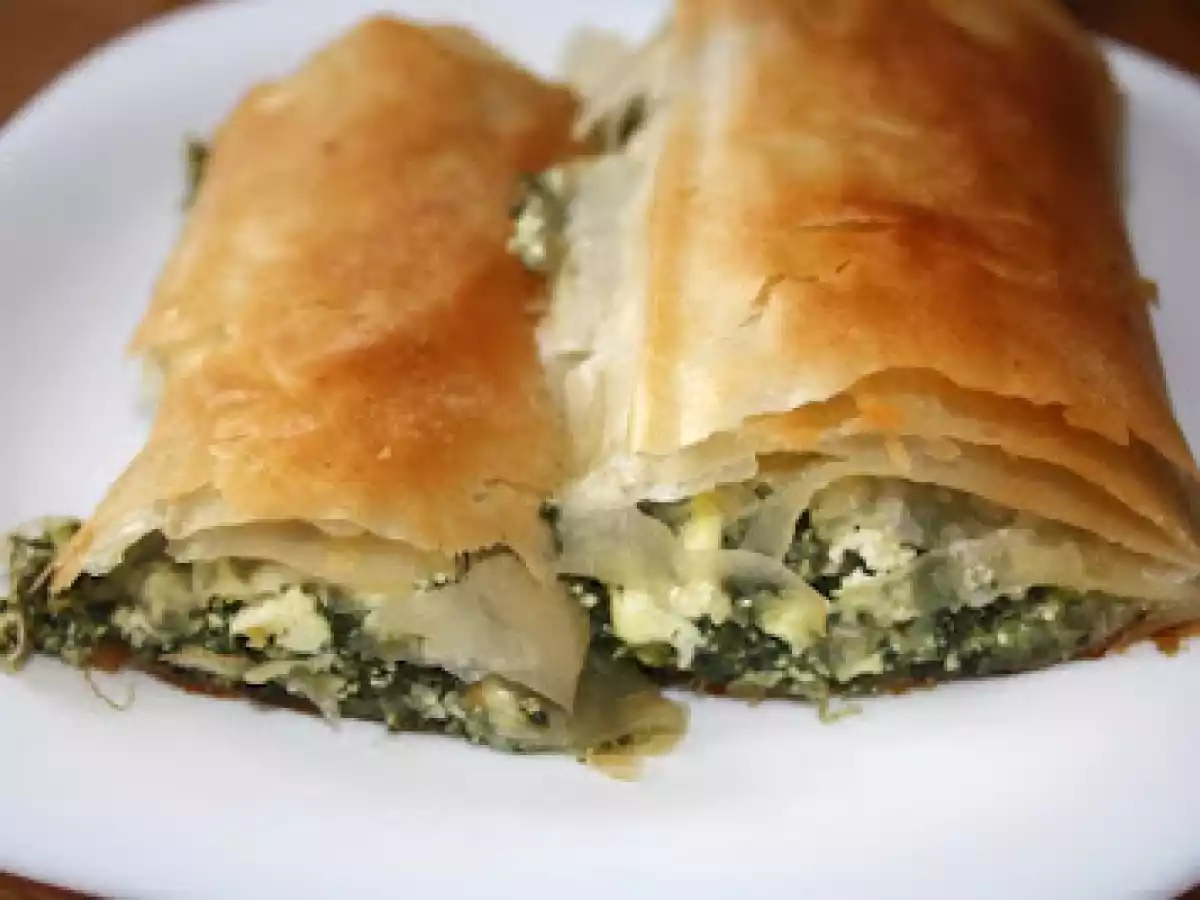 Placinta de spanac cu branza