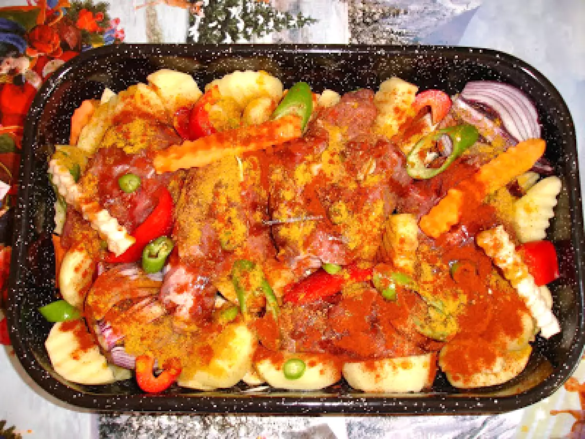 Porc cu legume la cuptor - poza 2