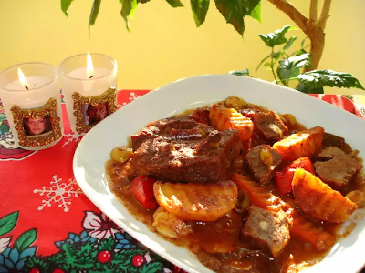 Porc cu legume la cuptor - poza 3